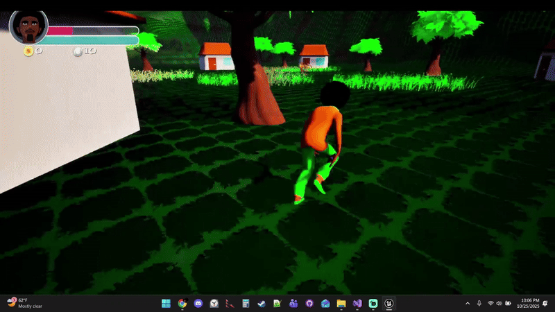 Loan Swordsman fighting Wasp Enemy